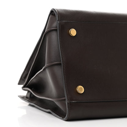 Saint Laurent Calfskin Large Sac De Jour Carryall Dark Brown 9 of 10