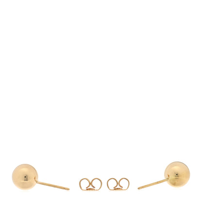 Tiffany 18K Yellow Gold 8mm Hardwear Ball Earrings 3 of 5