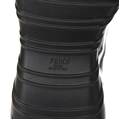 Fendi Technical Mesh Calfskin PVC Mens Chunky Sneakers 11 Black Multicolor 8 of 9