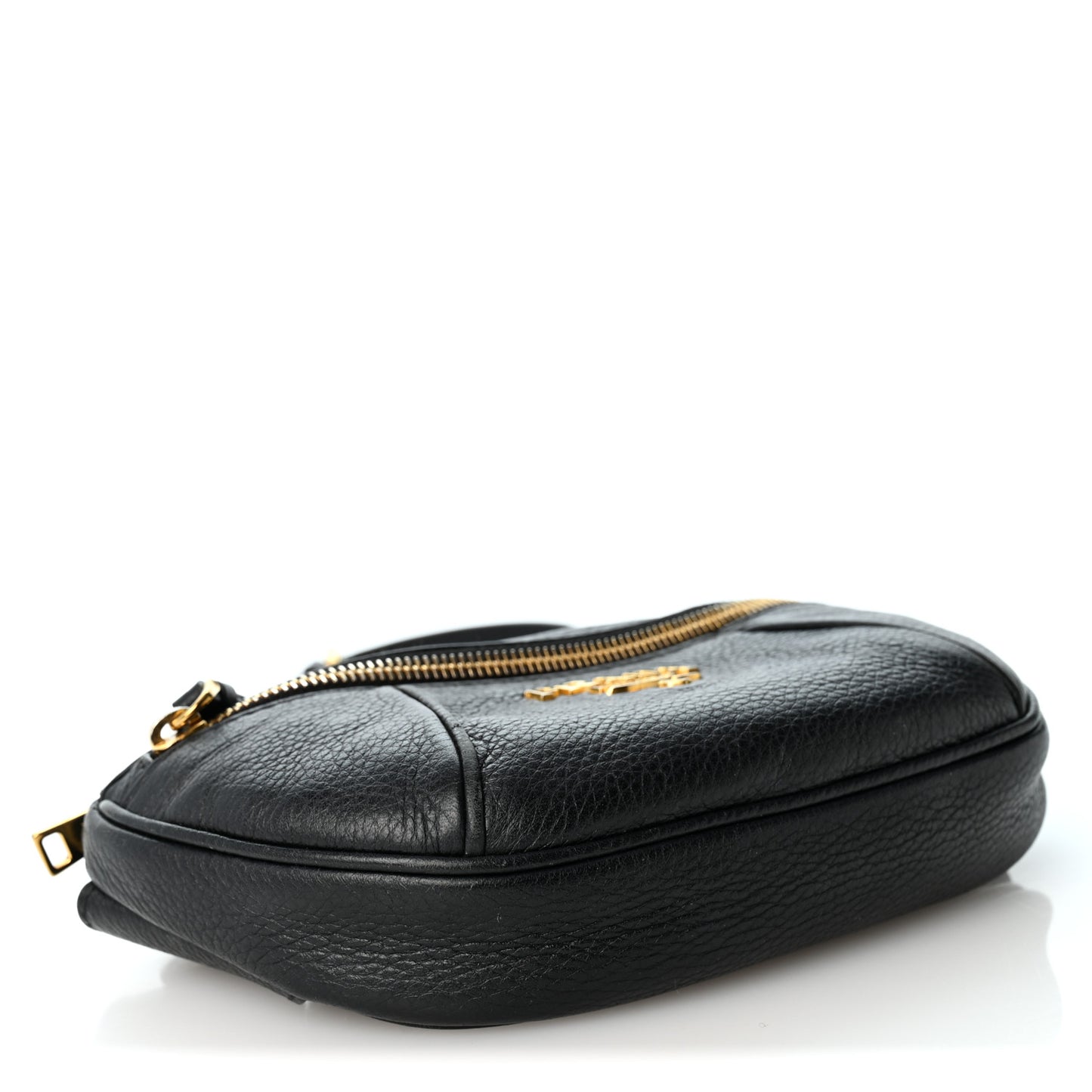 Vitello Daino Small Belt Bag Black