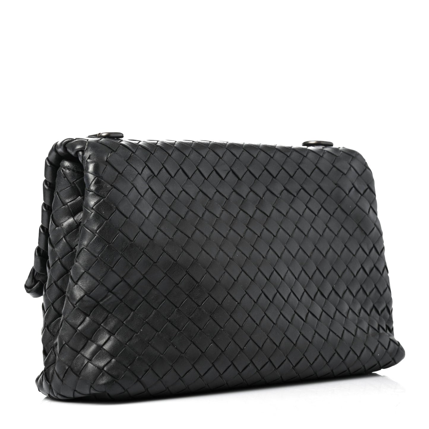 Nappa Intrecciato Small Olimpia Shoulder Bag Black