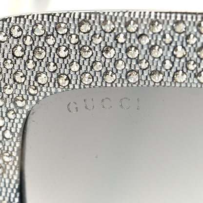 Gucci Crystal Square Frame Sunglasses GG0048S Grey 7 of 8