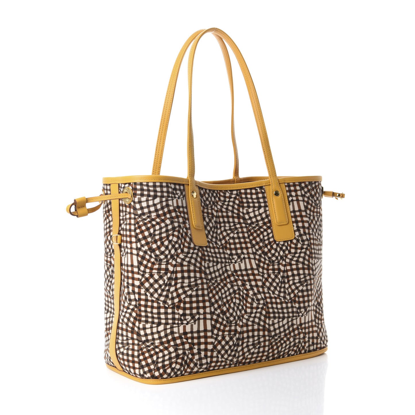 Visetos Medium Liz Reversible Shopper Tote Cognac Yellow