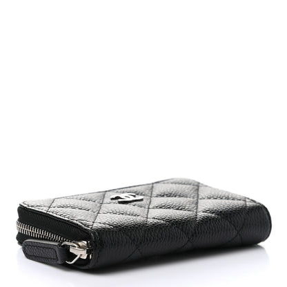 Chanel Caviar Quilted Zip Coin Purse Black 4 of 8