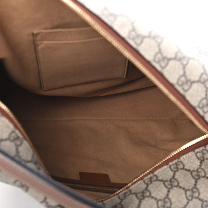 Gucci GG Supreme Monogram Large Linea A Hobo Light Brown 5 of 9