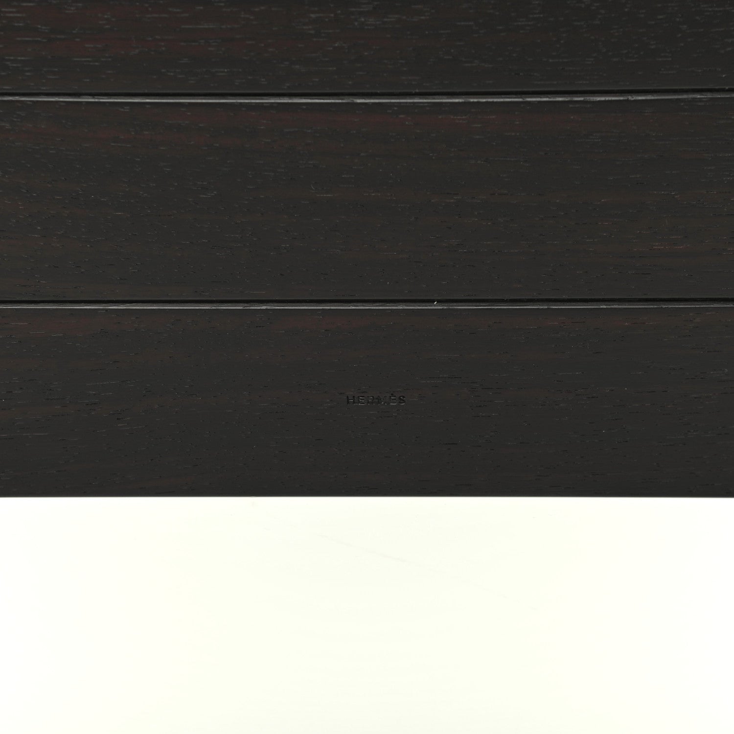 Hermes Mahogany Wood Smooth Taurillon Pleiade Mouse Pad Etoupe 5 of 5