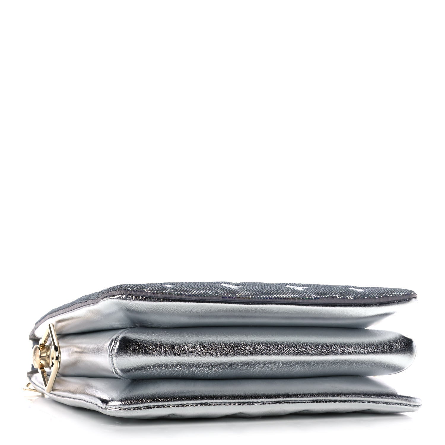 Louis Vuitton Satin Sequin Embroidered Monogram Coussin BB Silver 4 of 11