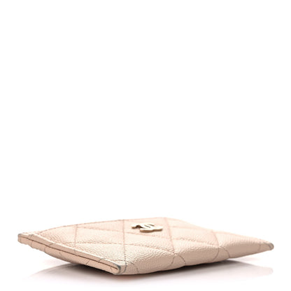 Chanel Caviar Quilted Card Holder Light Beige 4 of 10