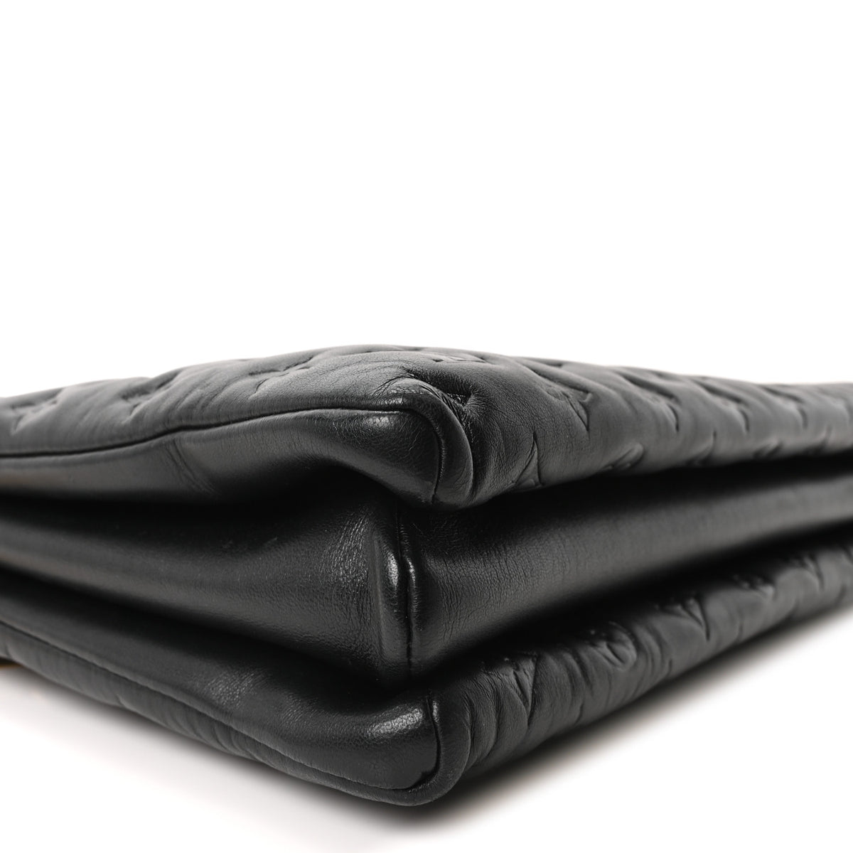 Louis Vuitton Lambskin Embossed Monogram Coussin MM Black 7 of 8