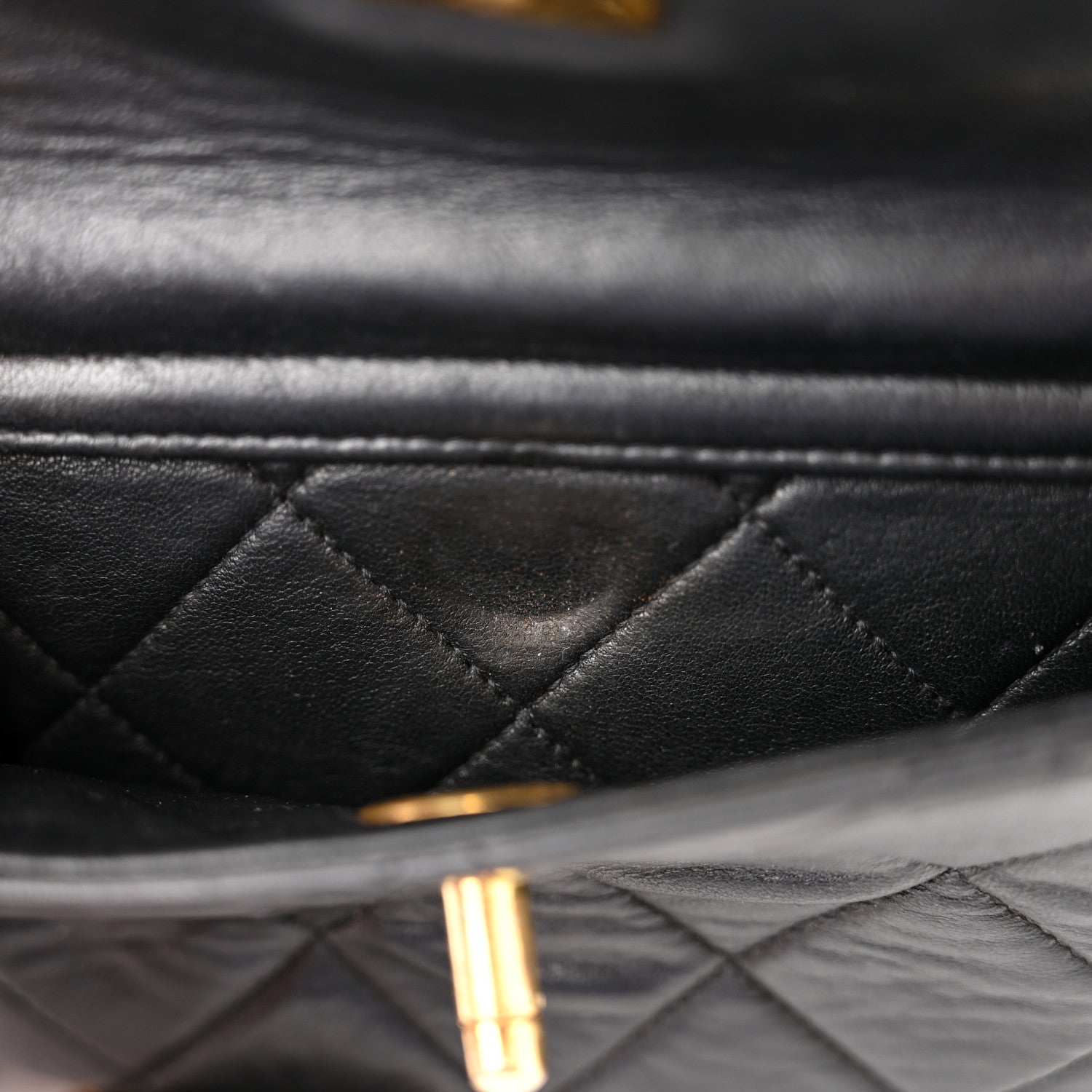 Chanel Lambskin Quilted Drawstring Backpack Black 16 of 16