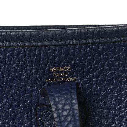 Hermes Taurillon Clemence Evelyne TPM Bleu Encre 5 of 11