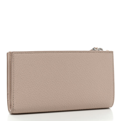 Prada Vitello Daino Triangle Continental Zip Wallet Ninfea 3 of 8