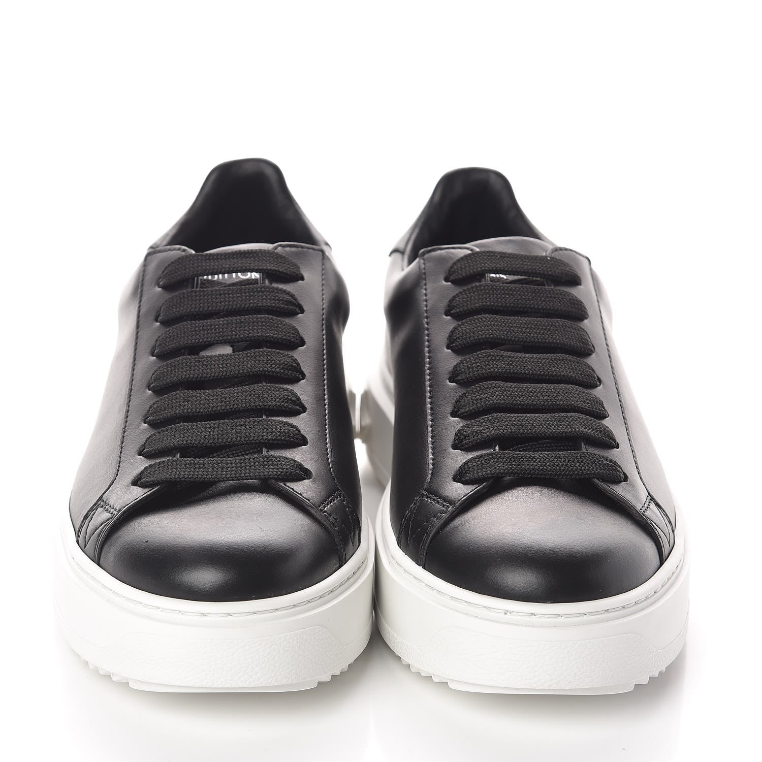 Louis Vuitton Calfskin Time Out Sneakers 38 Black 2 of 7