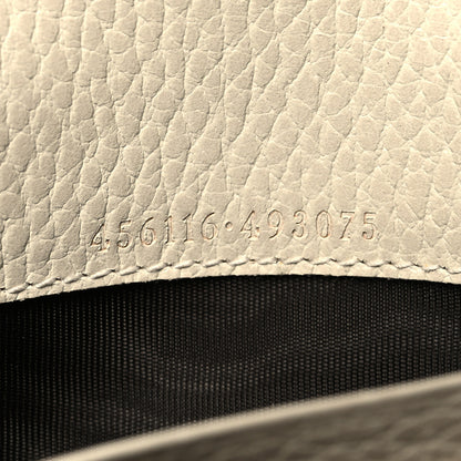 Gucci Dollar Calfskin GG Supreme Monogram GG Marmont Continental Wallet Mystic White Beige Ebony 7 of 8