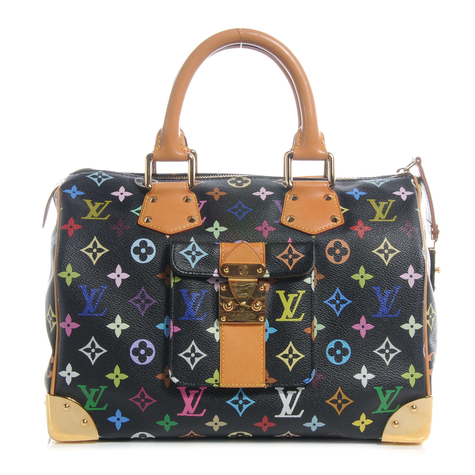Louis Vuitton Monogram Multicolor Speedy 30 Black 1 of 8