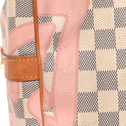 Louis Vuitton Damier Azur Tahitienne Speedy Bandouliere 30 Rose Ballerine 23 of 27