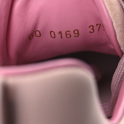 Louis Vuitton Suede Calfskin Run Away Sneakers 37.5 Pink 10 of 14