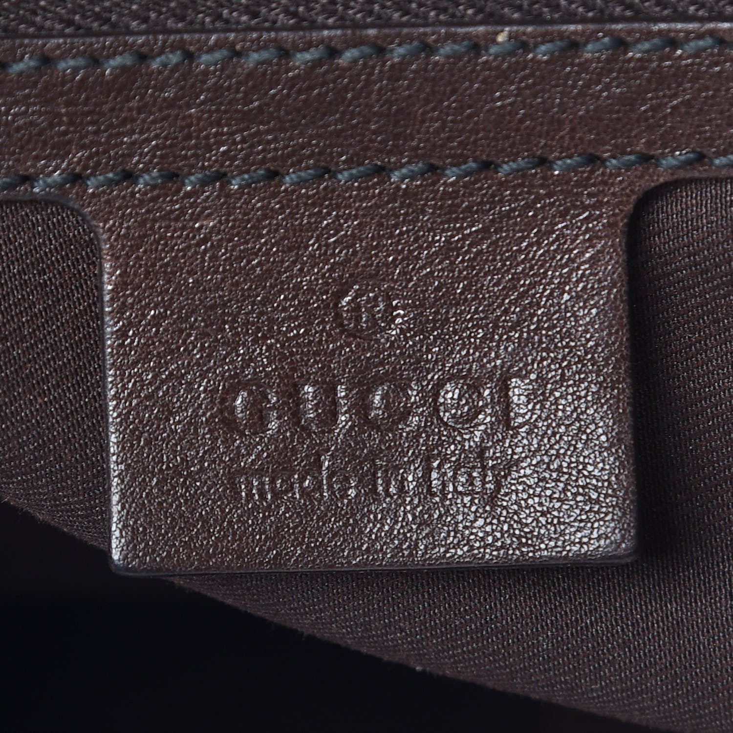 Gucci Monogram Medium Jockey Hobo Dark Brown 7 of 12