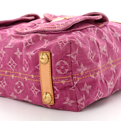 Louis Vuitton Denim Baggy GM Fuchsia 9 of 9