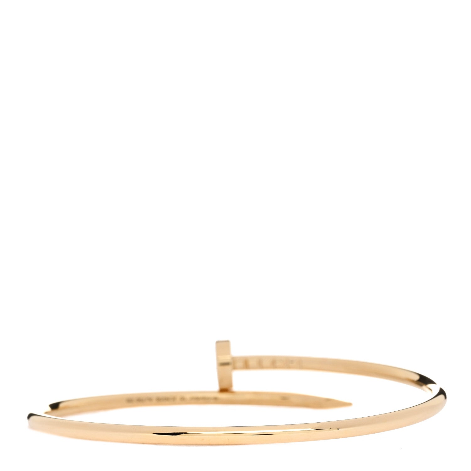 Cartier 18K Yellow Gold Small Juste Un Clou Bracelet 16 2 of 4