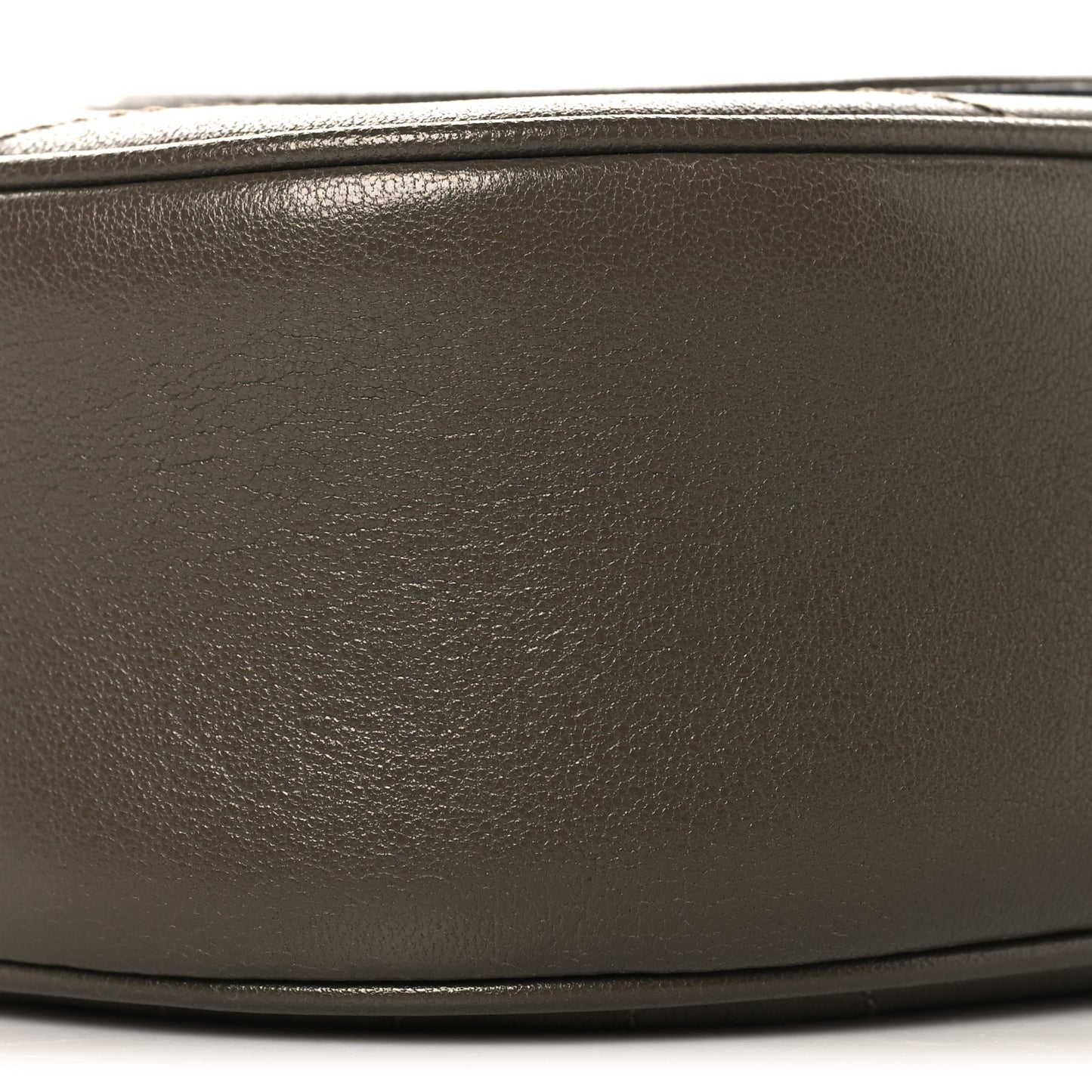 Sakai Be Green Calfskin Diagonal Stitched Mini Blondie Shoulder Bag Craclet Brown