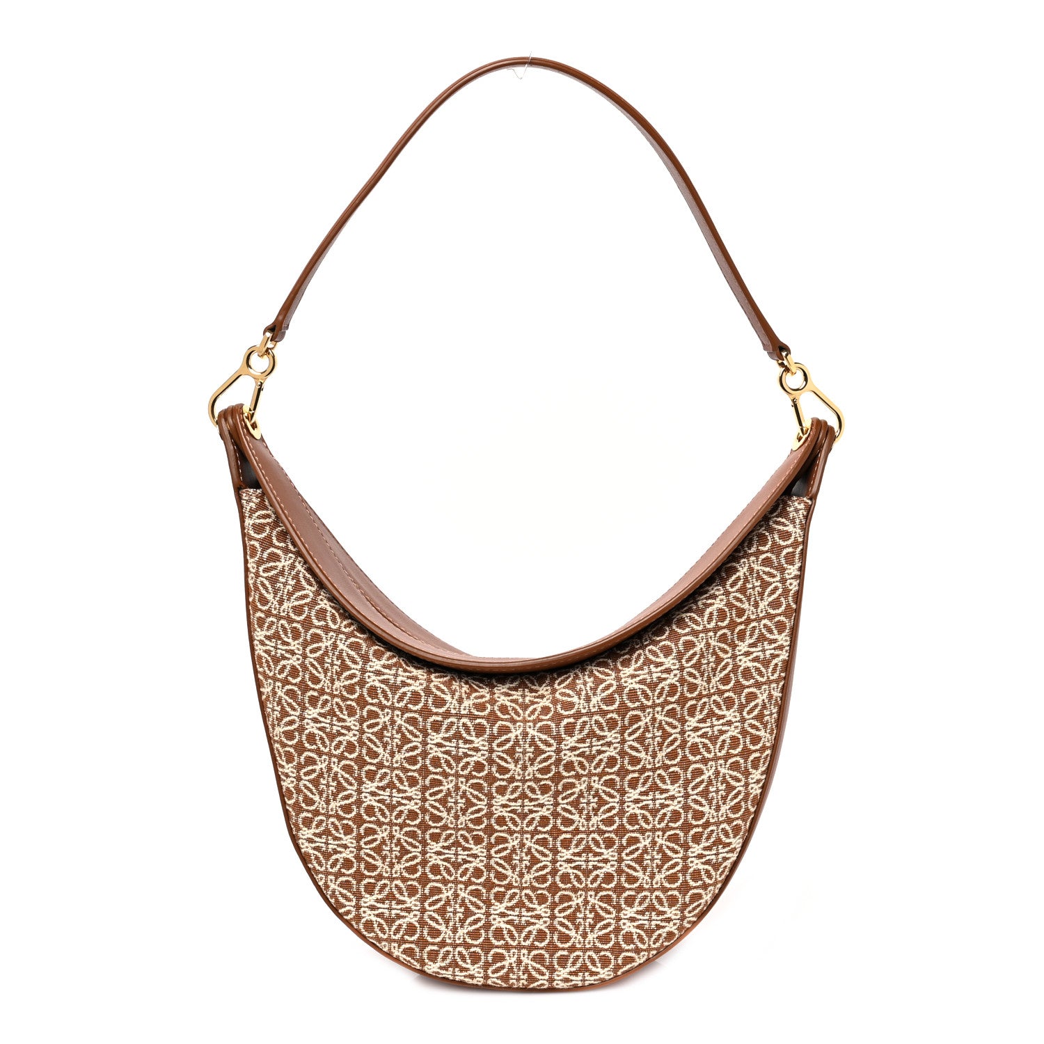 Loewe Jacquard Anagram Calfskin Luna Bag Tan 1 of 7