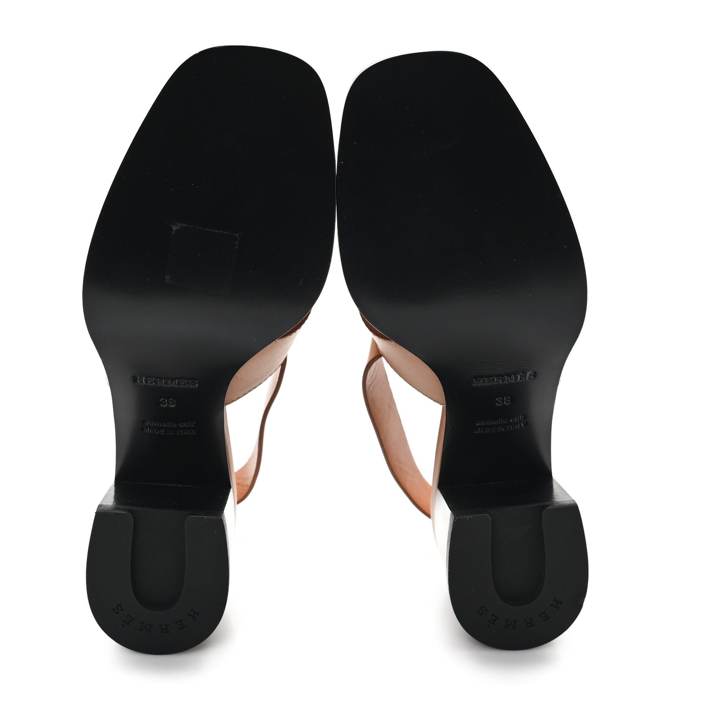 Calfskin Elbe 60 Sandals 38 Marron Glaise