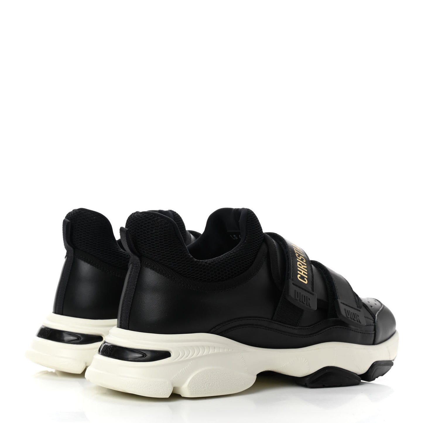 Calfskin Technical Fabric Womens D-Wander Sneakers 40.5 Black
