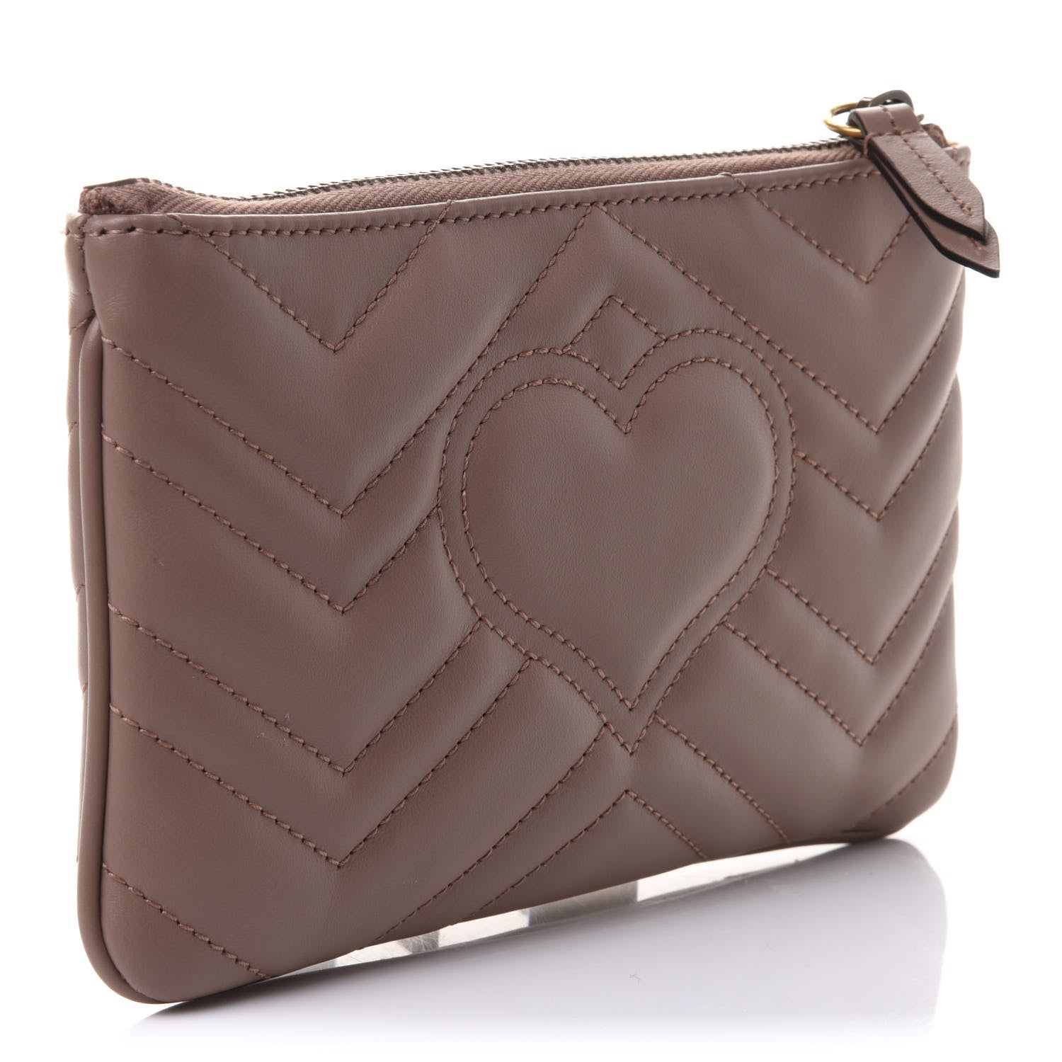 Gucci Calfskin Matelasse GG Marmont Wrist Wallet Porcelain Rose 3 of 9
