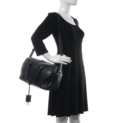 Saint Laurent Calfskin Classic Duffle 6 Black 2 of 8