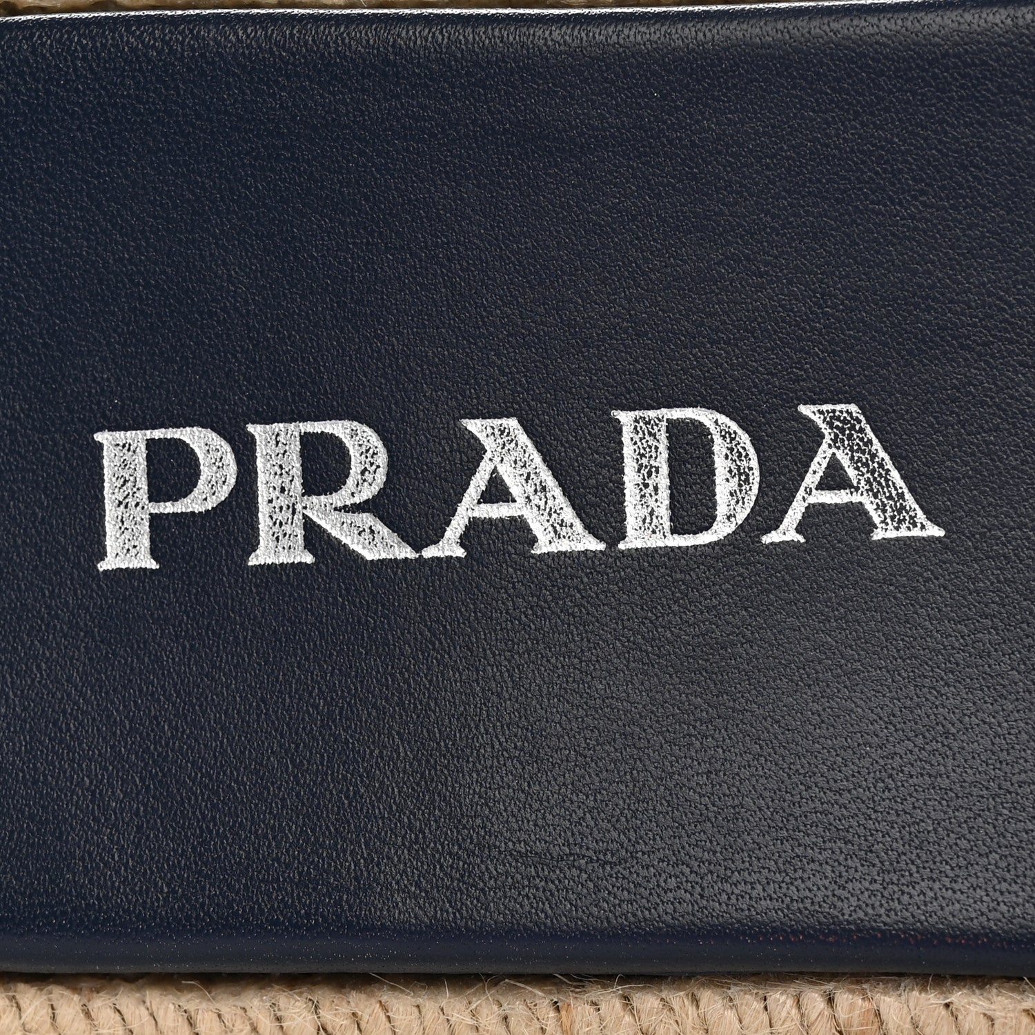Prada Denim Logo Espadrilles Sandals 40 Blue 7 of 12