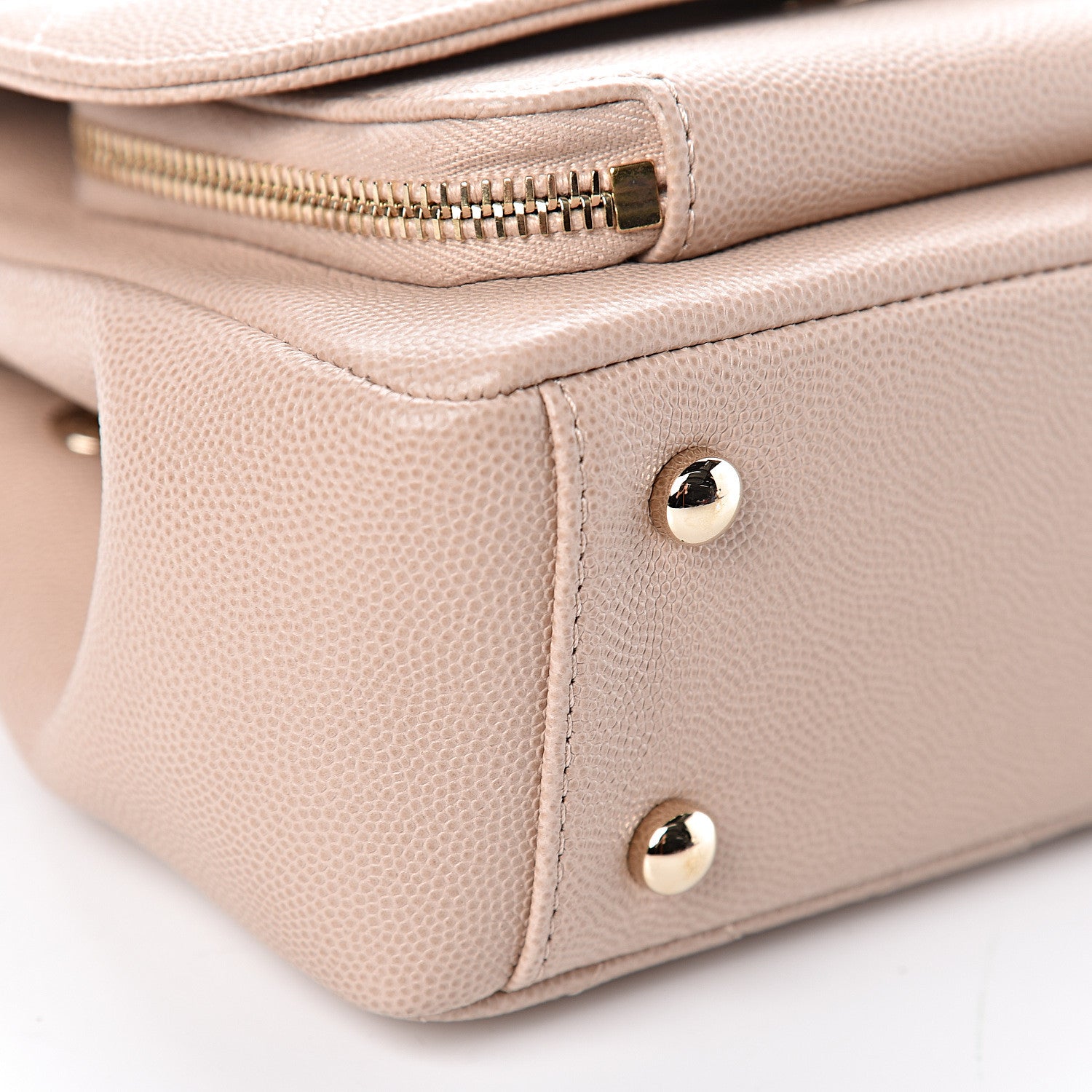 Chanel Caviar Quilted Small Business Affinity Flap Beige 10 of 12