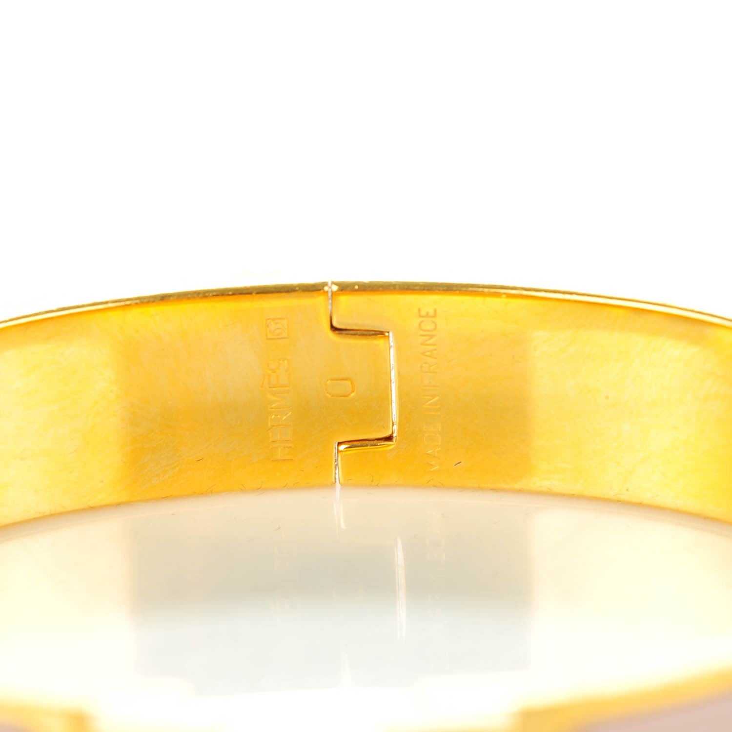 Hermes Narrow Enamel Clic Clac H Bracelet PM Rose Poudre 3 of 5