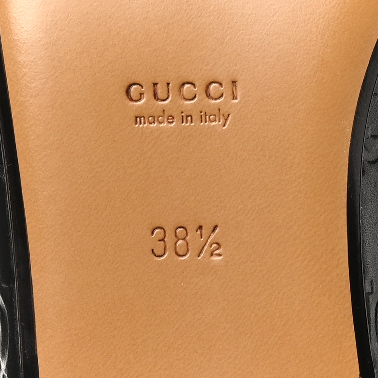 Gucci Glamour Calfskin Guccissima Womens Princetown Slippers 38.5 Black 8 of 9