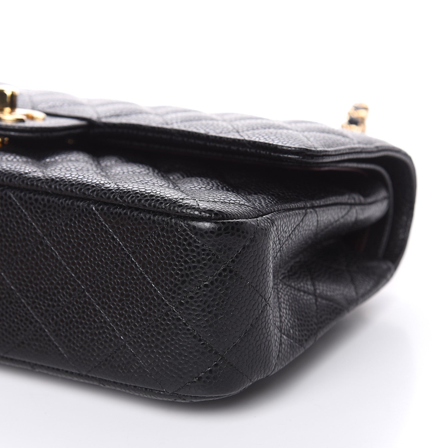 Chanel Caviar Quilted Medium Double Flap Black 9 of 10
