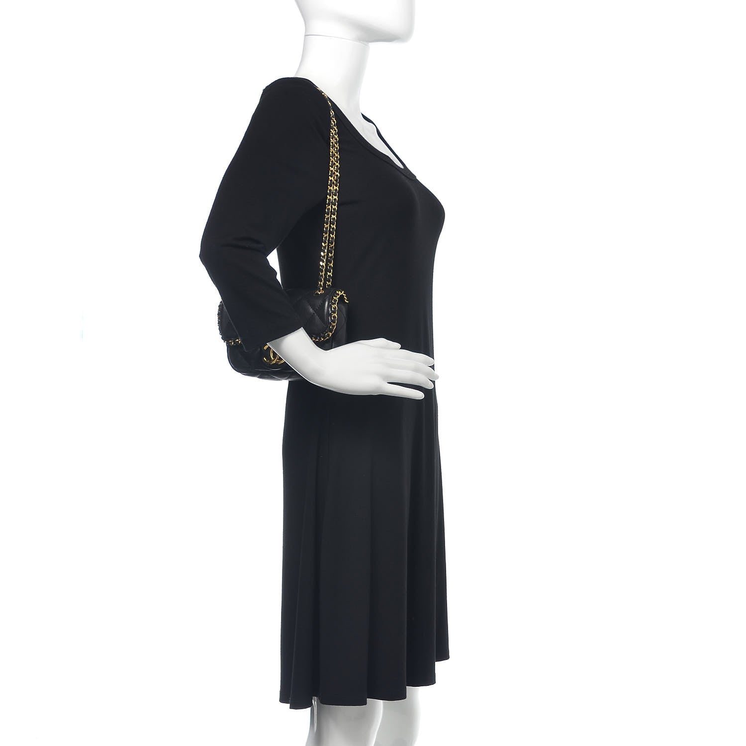 Chanel Calfskin Mini Chain Me Flap Black 2 of 12