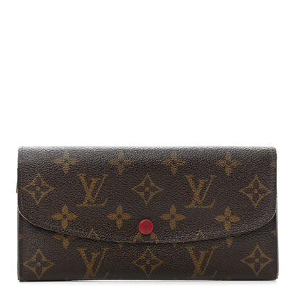 Louis Vuitton Monogram Emilie Wallet Fuchsia 1 of 9