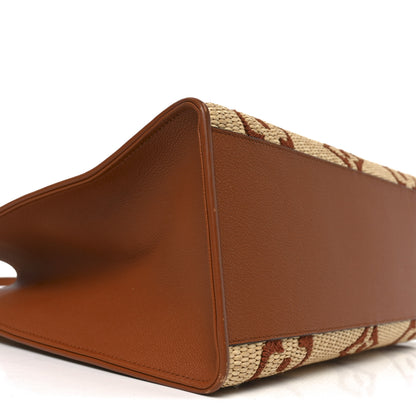 Louis Vuitton Raffia Calfskin Monogram Giant Onthego GM Tan 8 of 9