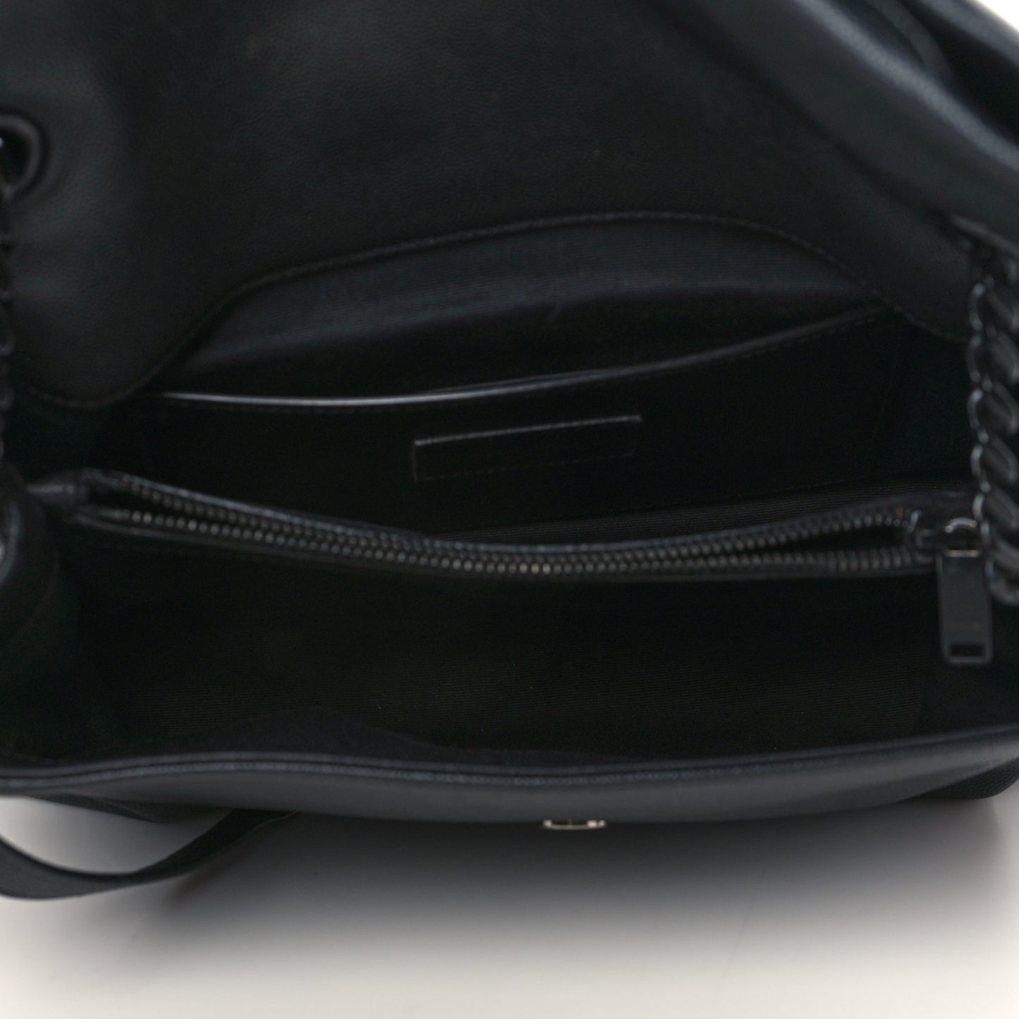 Grain De Poudre Medium West Hollywood Monogram Fold-Over Black