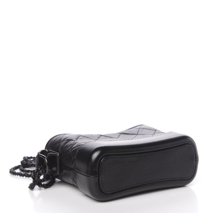 Chanel Aged Calfskin Quilted Small Gabrielle Hobo So Black 5 of 12