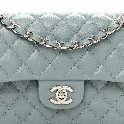Chanel Caviar Quilted Small Double Flap Light Blue 7 of 11