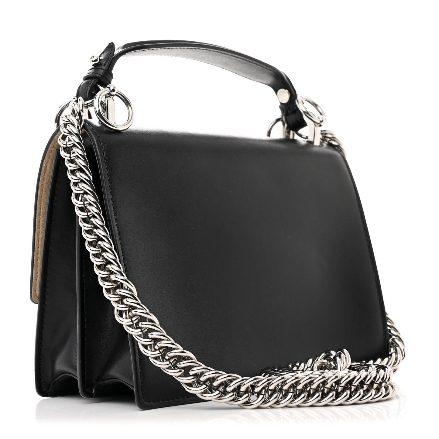 Vitello Liberty Studded Small Kan I Shoulder Bag Black Multicolor