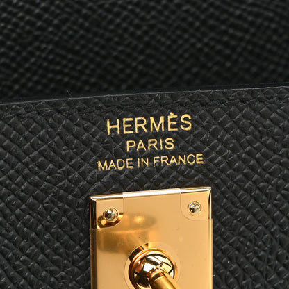 Hermes Epsom Kelly Sellier 25 Black 6 of 11