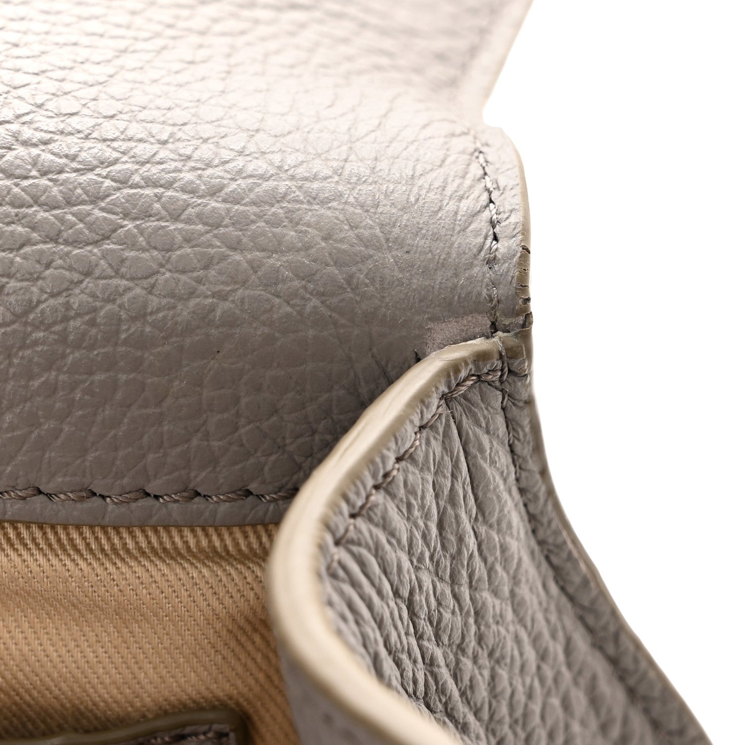 Chloe Calfskin Mini Marcie Round Crossbody Bag Cashmere Grey 15 of 15