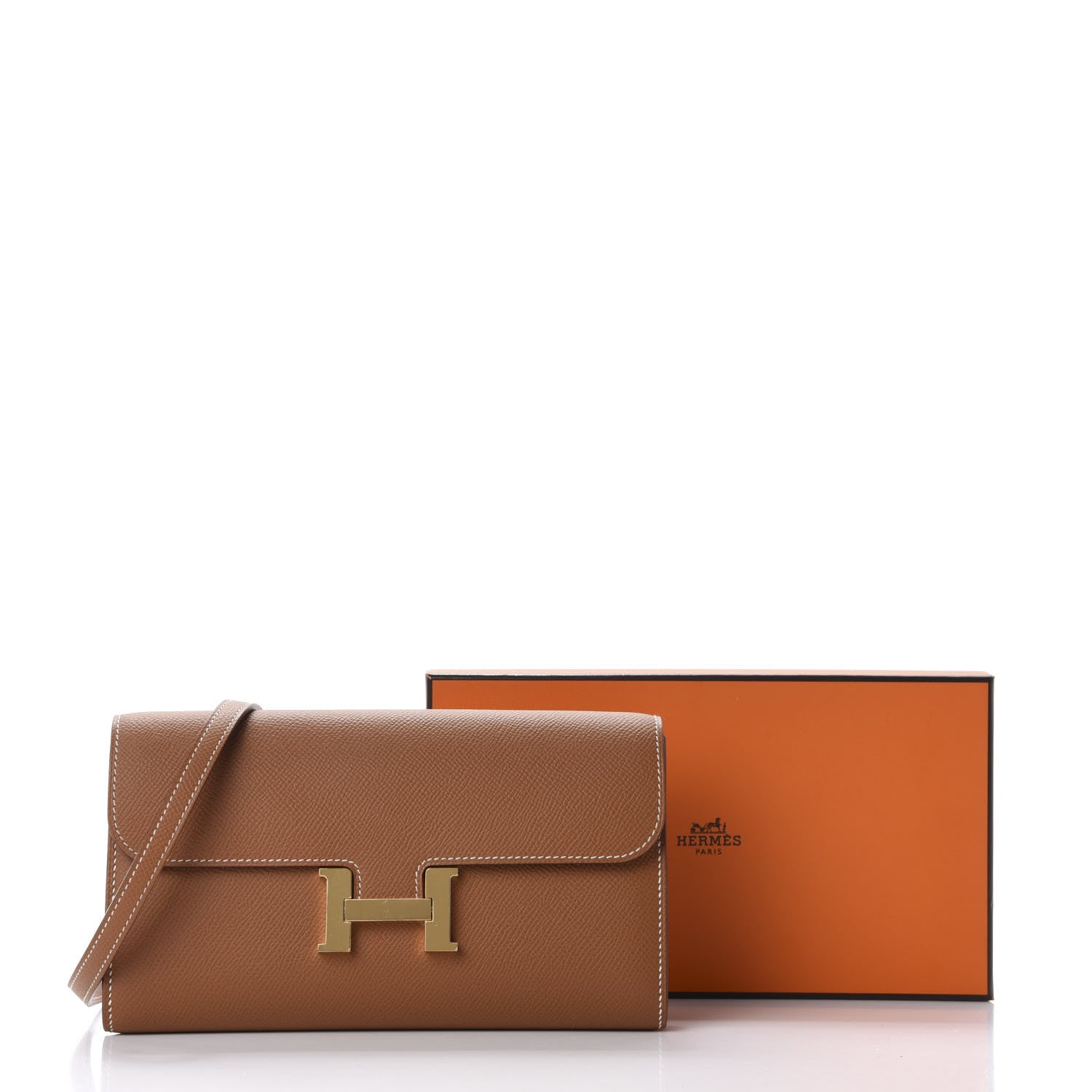Hermes Epsom Constance Long Wallet To Go Gold 10 of 10