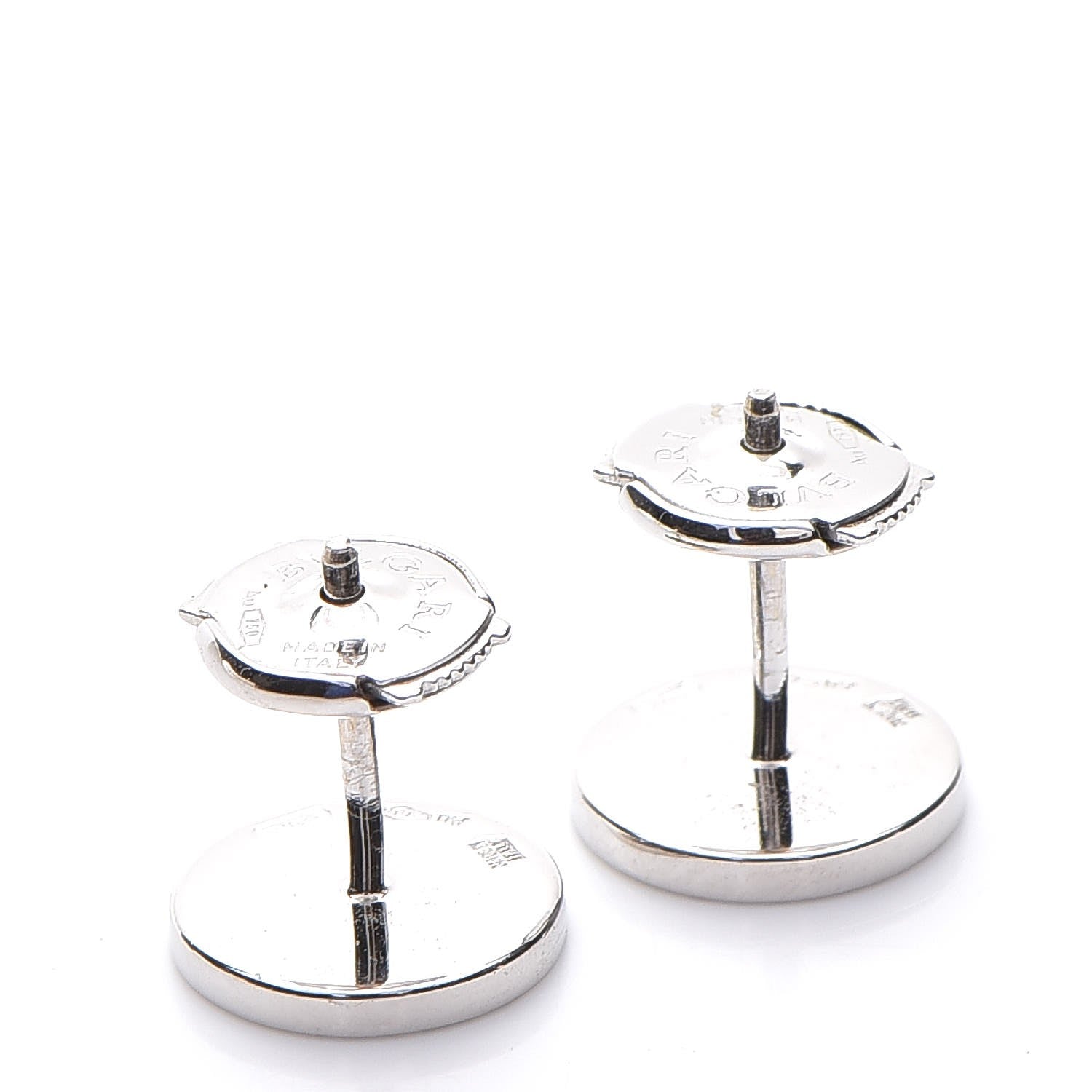 Bulgari 18K White Gold Black Onyx BVLGARI BVLGARI Stud Earrings 3 of 5