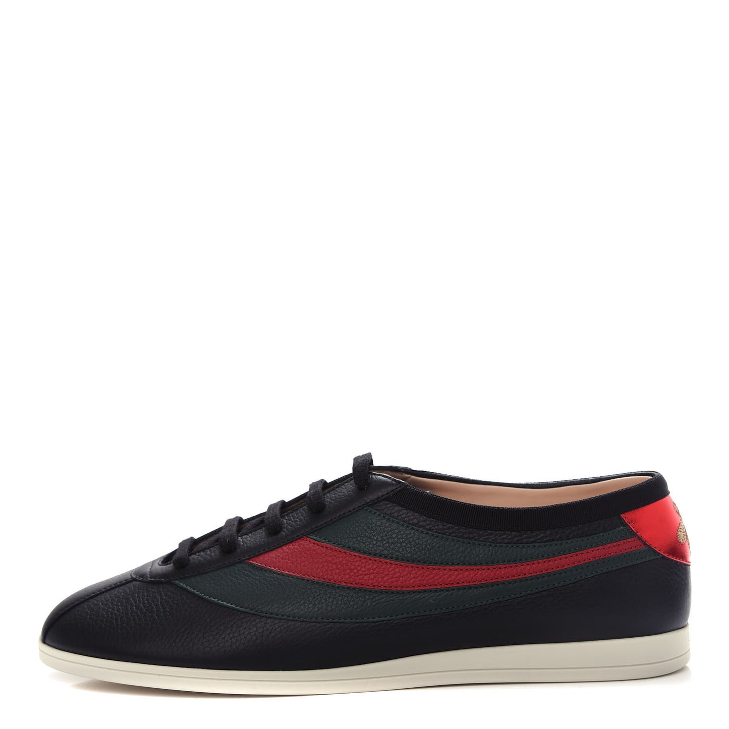 Calfskin Mens Web Falacer Sneakers 8.5 Black