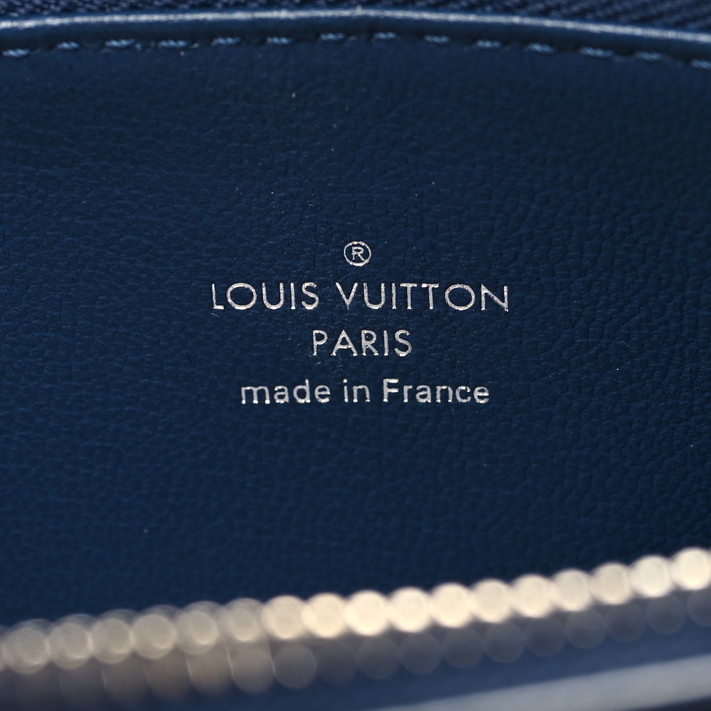 Lambskin Embossed Monogram Coussin PM Navy