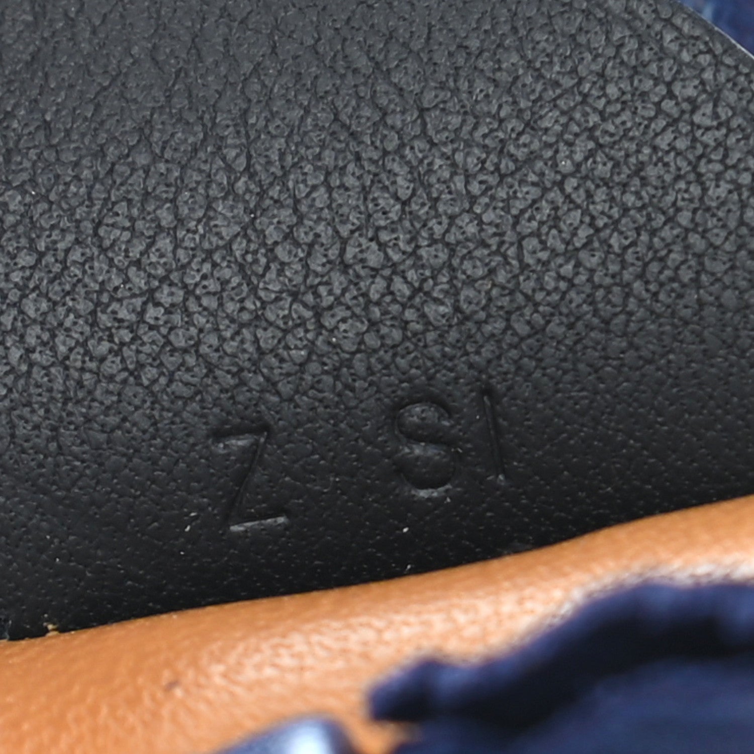 Hermes Milo Lambskin Grigri Rodeo Pegase Horse Bag Charm MM Sesame Black Bleu Saphir 4 of 4