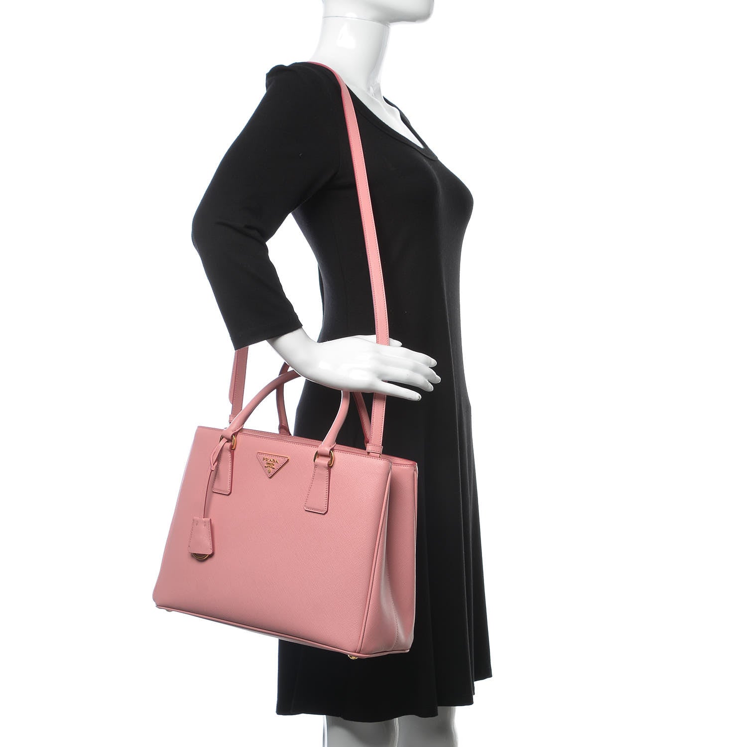 Prada Saffiano Lux Medium Tote Petalo 3 of 15